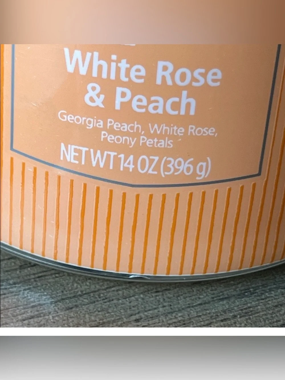 Mainstays 🍑 Peach 🍑Scented 3-Wick Candle ~New~ 14oz